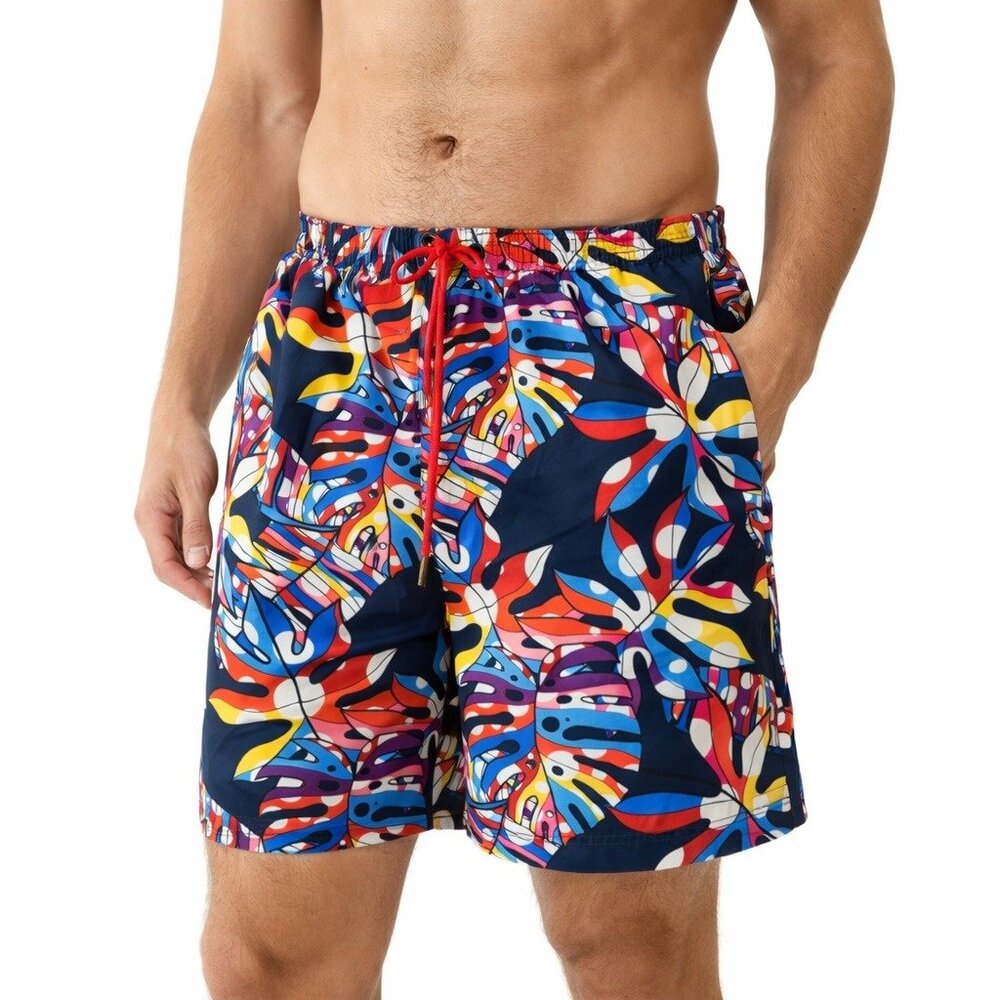 Broken Threads 90s Nostalgia Tropical Print Board Shorts Large